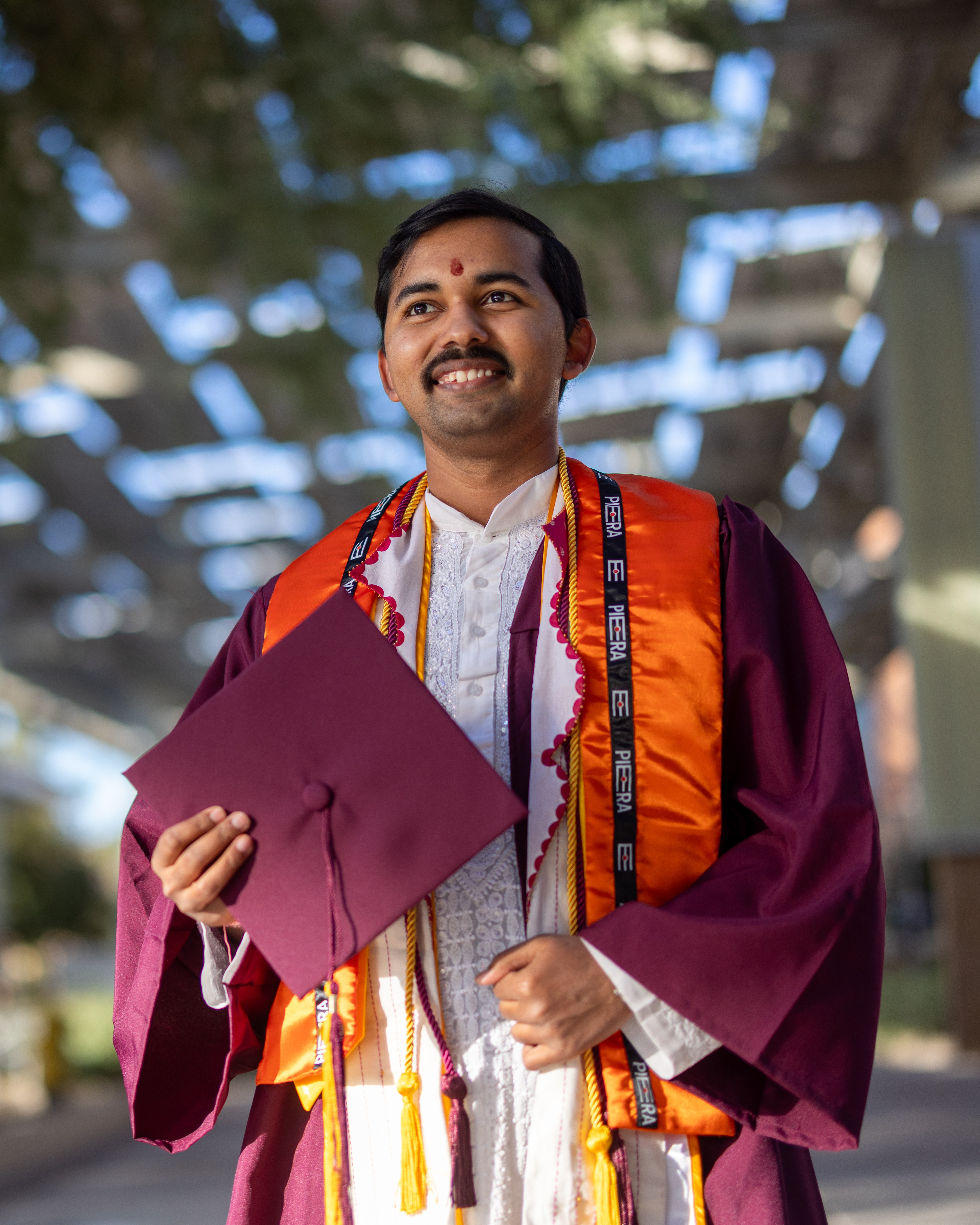 Mudit Lal in graduation regalia